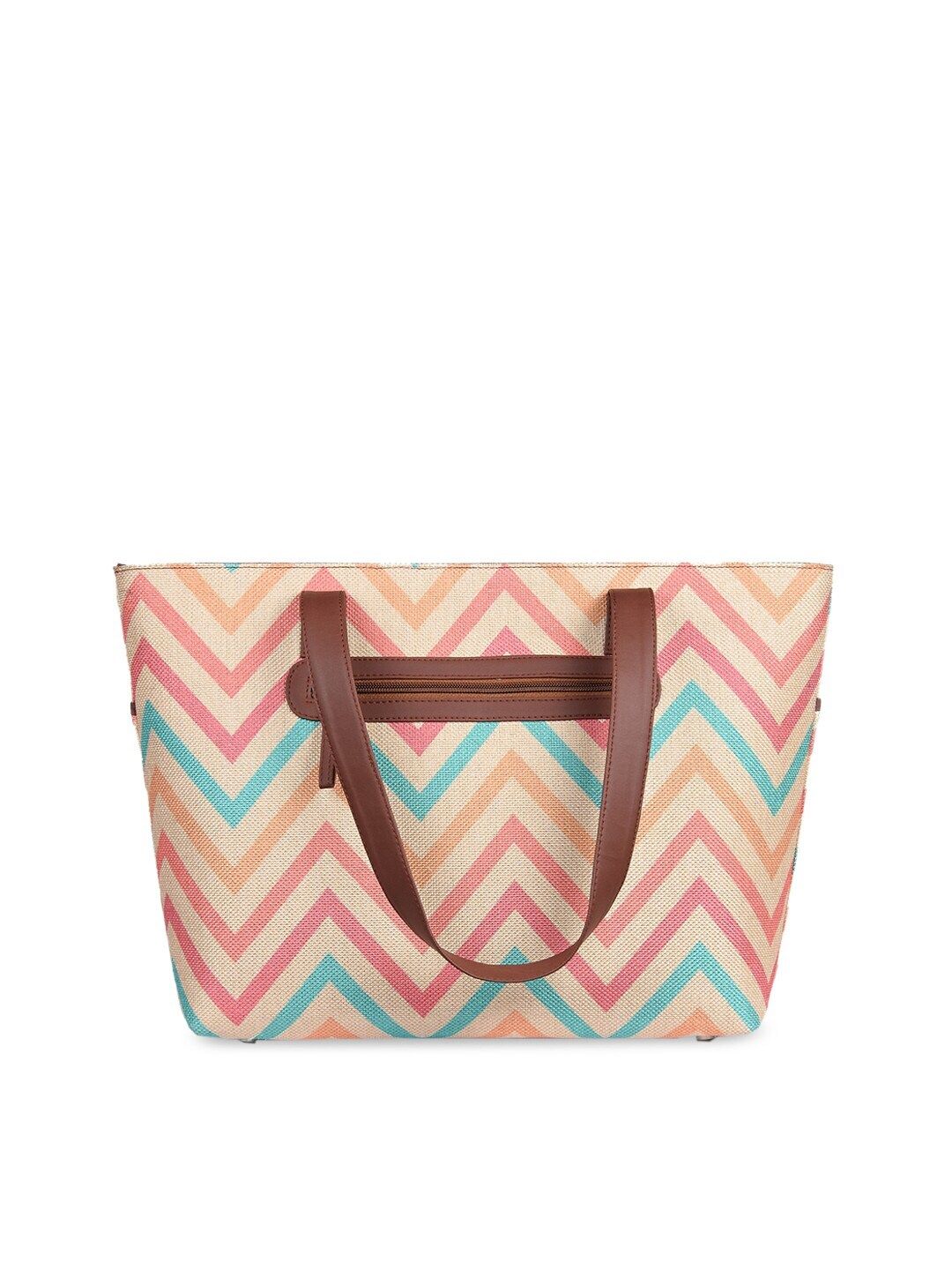 ZOUK Pink Self Design Sustainable Tote Bag