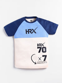 HRX by Hrithik Roshan U17 Boys Rapid Dry Printed T-shirt with Shorts