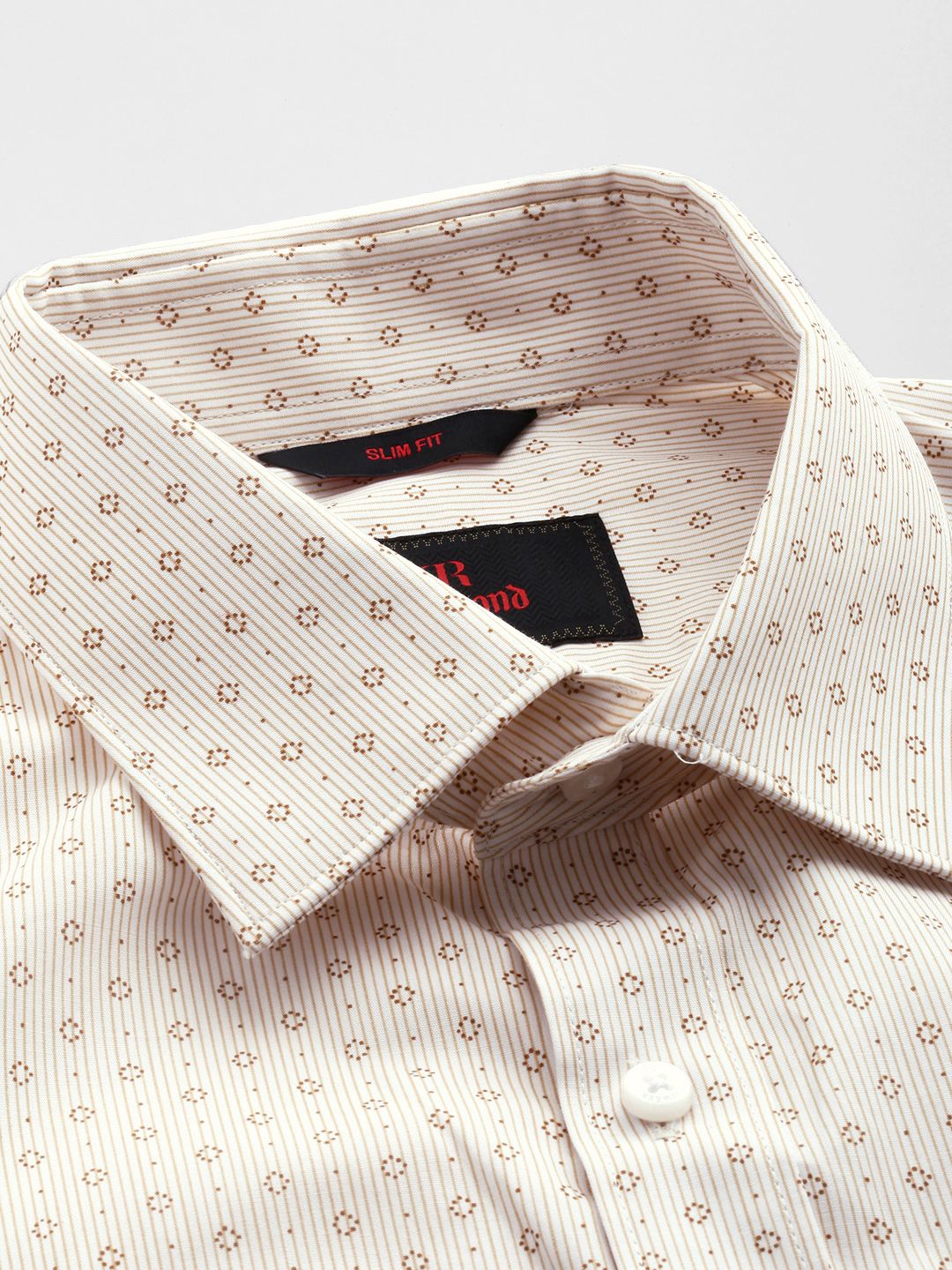 Raymond Slim Fit Striped Pure Cotton Formal Shirt