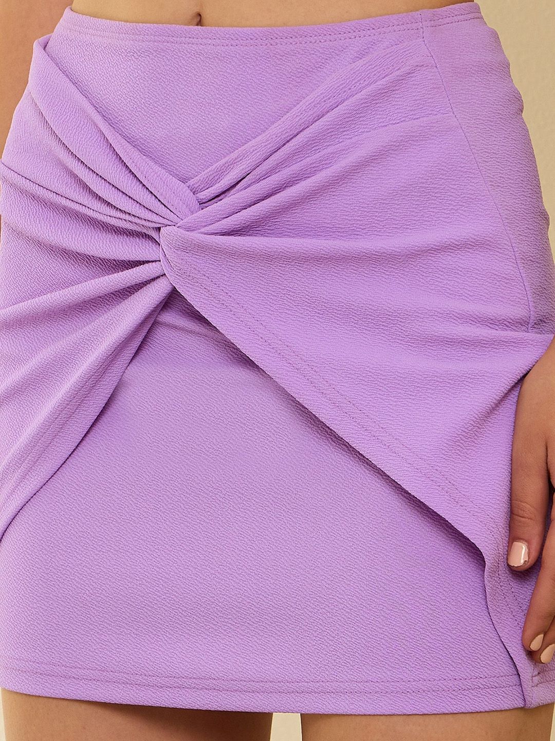 Berrylush Women High Rise Mini Straight Skirt