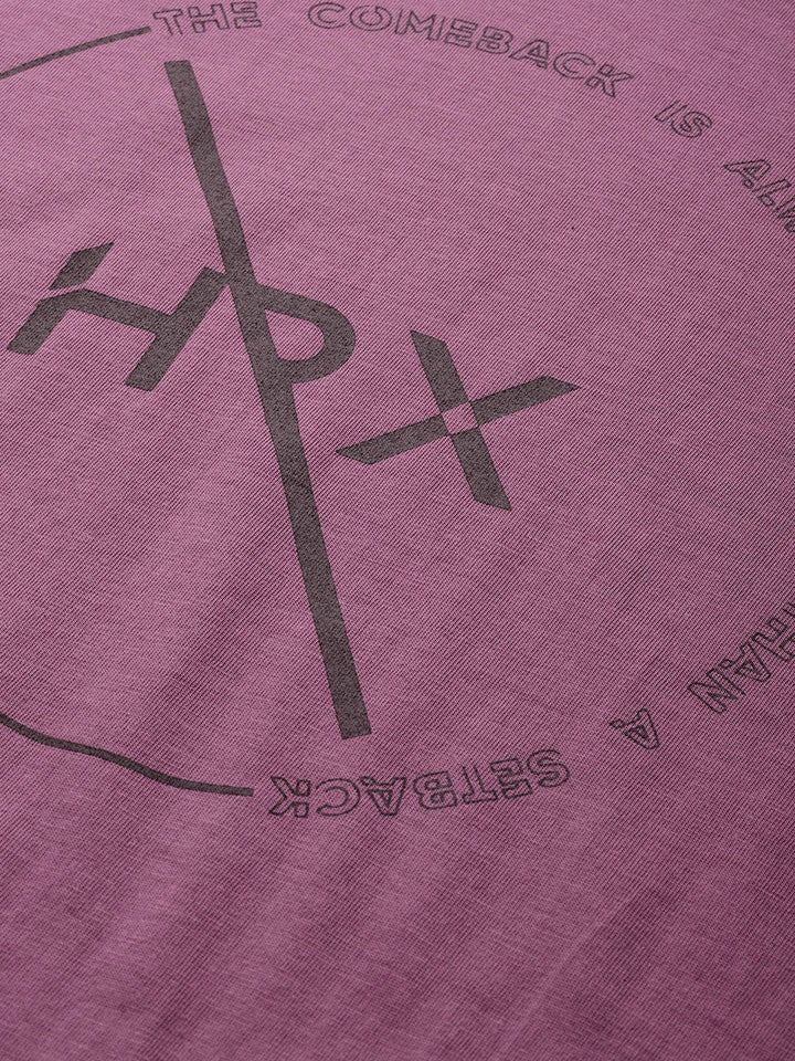 HRX by Hrithik Roshan Brand Logo Printed Rapid-Dry Training T-shirt