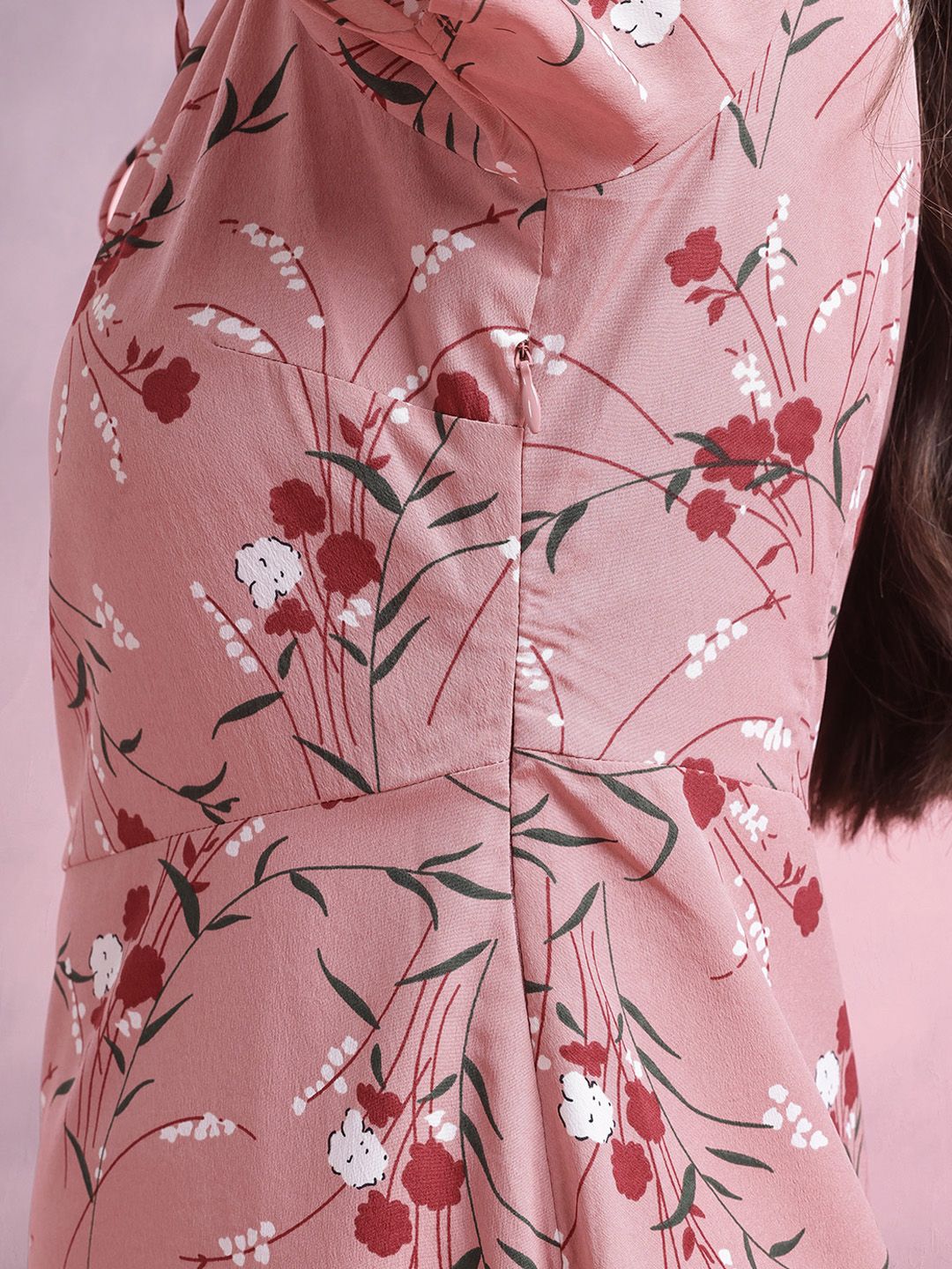 DressBerry Floral Print A-Line Dress