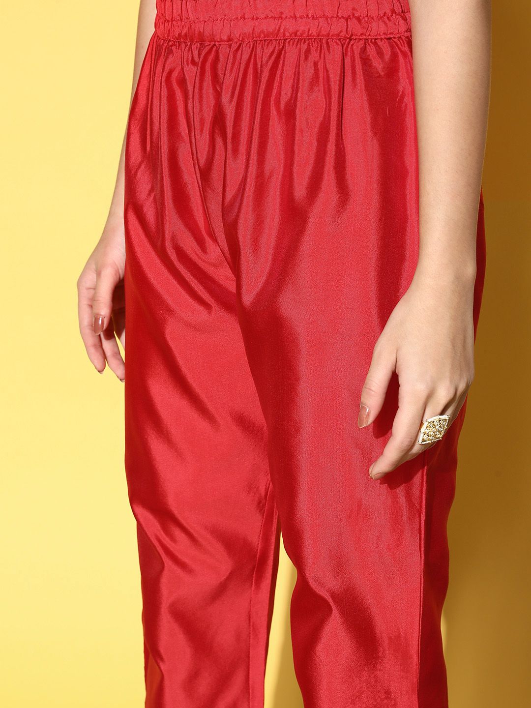 Varanga Women Ethnic Motifs Art Silk Brocade Kurta Set