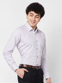 Raymond Spread Collar Long Sleeves Checked Contemporary-Fit Cotton Formal Shirt