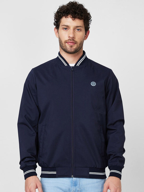 SPYKAR Stand Collar Bomber Jacket