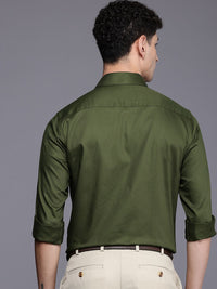 Raymond Self Design Slim Fit Pure Cotton Formal Shirt