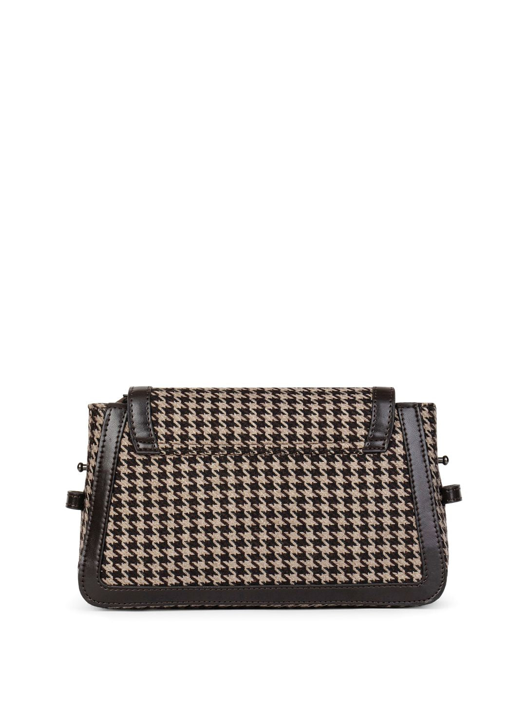 Berrylush Checked Structured Cotton Sling Bag