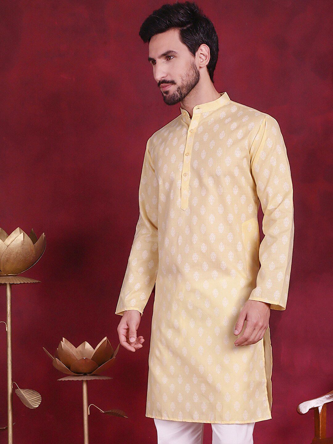 Jompers Ethnic Motif Printed Straight Kurta