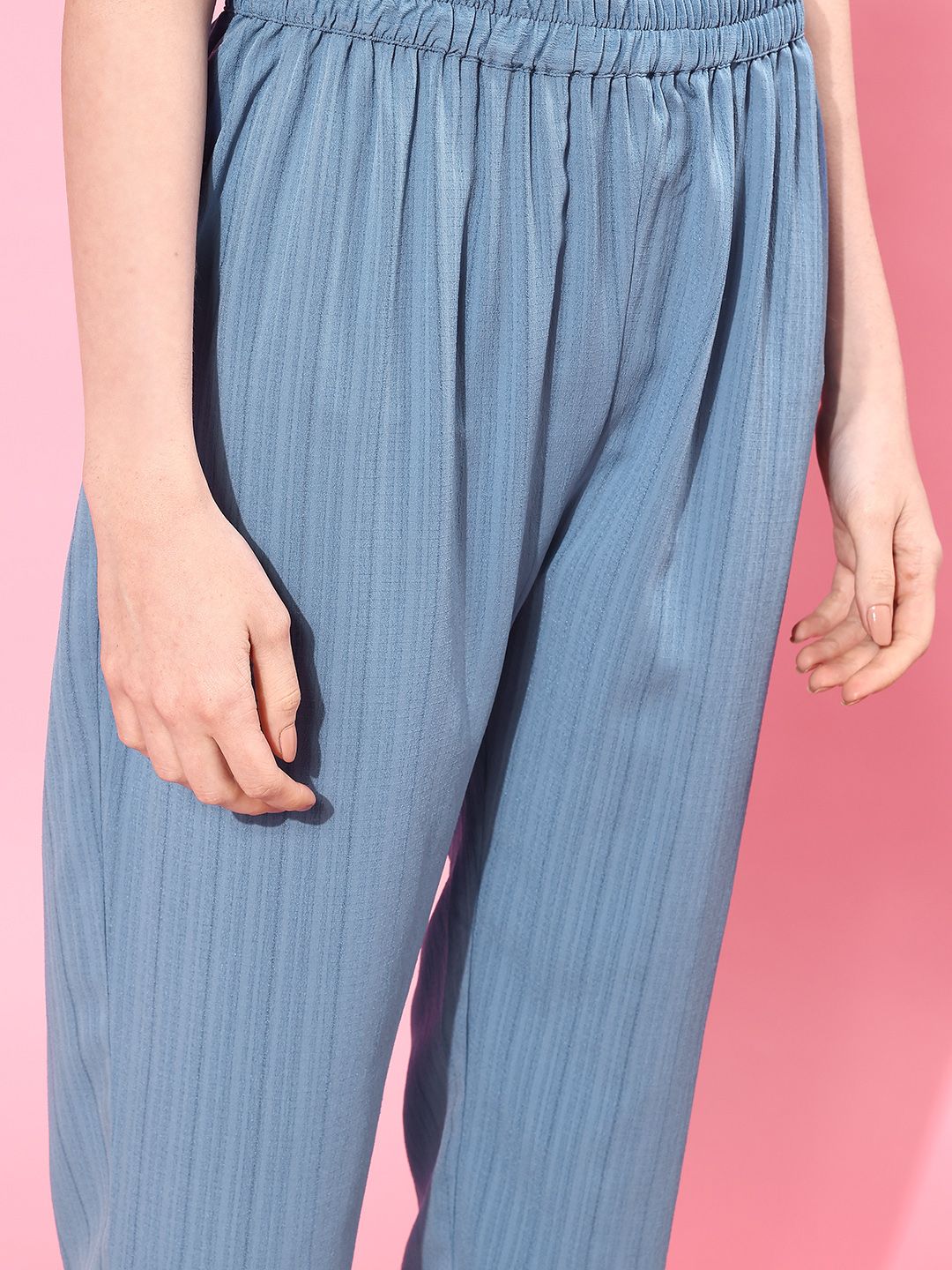 Varanga Blue Sleeveless Kurta with Trouser and Dupatta