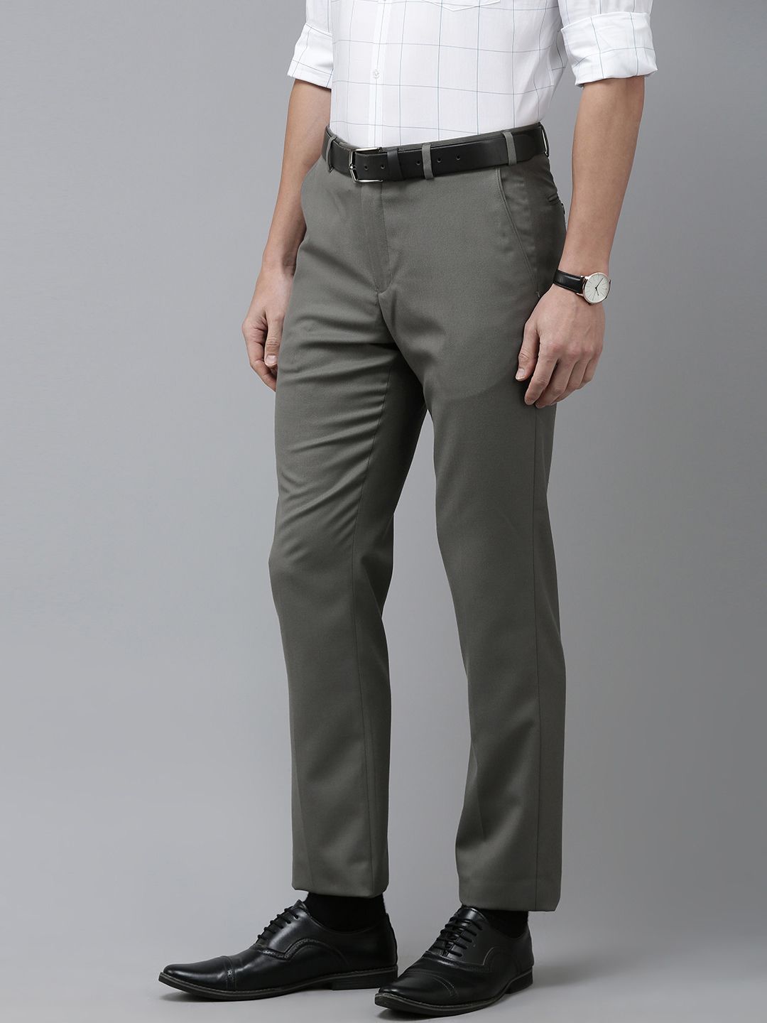 Park Avenue Men Mid-Rise Formal Trousers