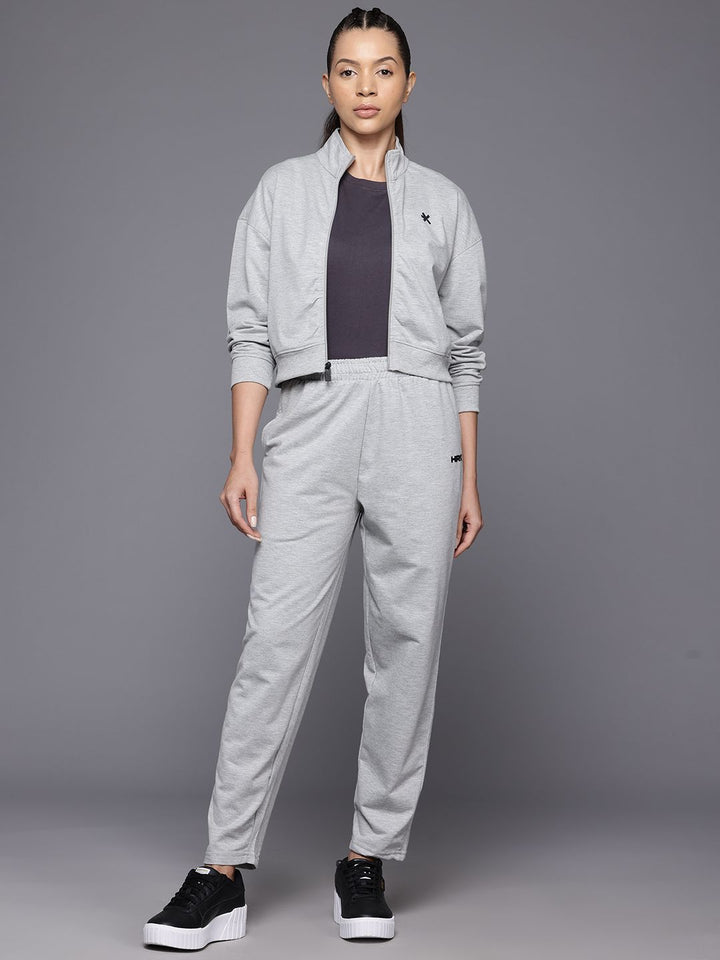 HRX by Hrithik Roshan Brand Logo Detail Lifestyle Zip-Up Tracksuit