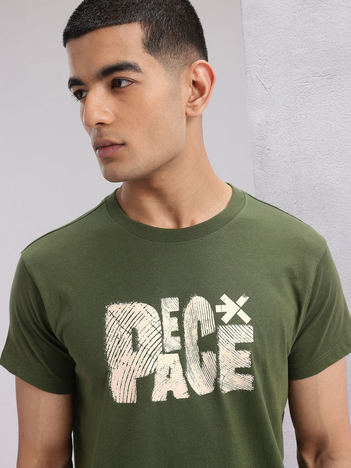 HRX by Hrithik Roshan Pure Cotton Printed Yoga T-shirt