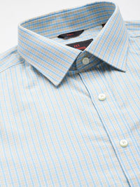Raymond Pure Cotton Slim Fit Checked Formal Shirt