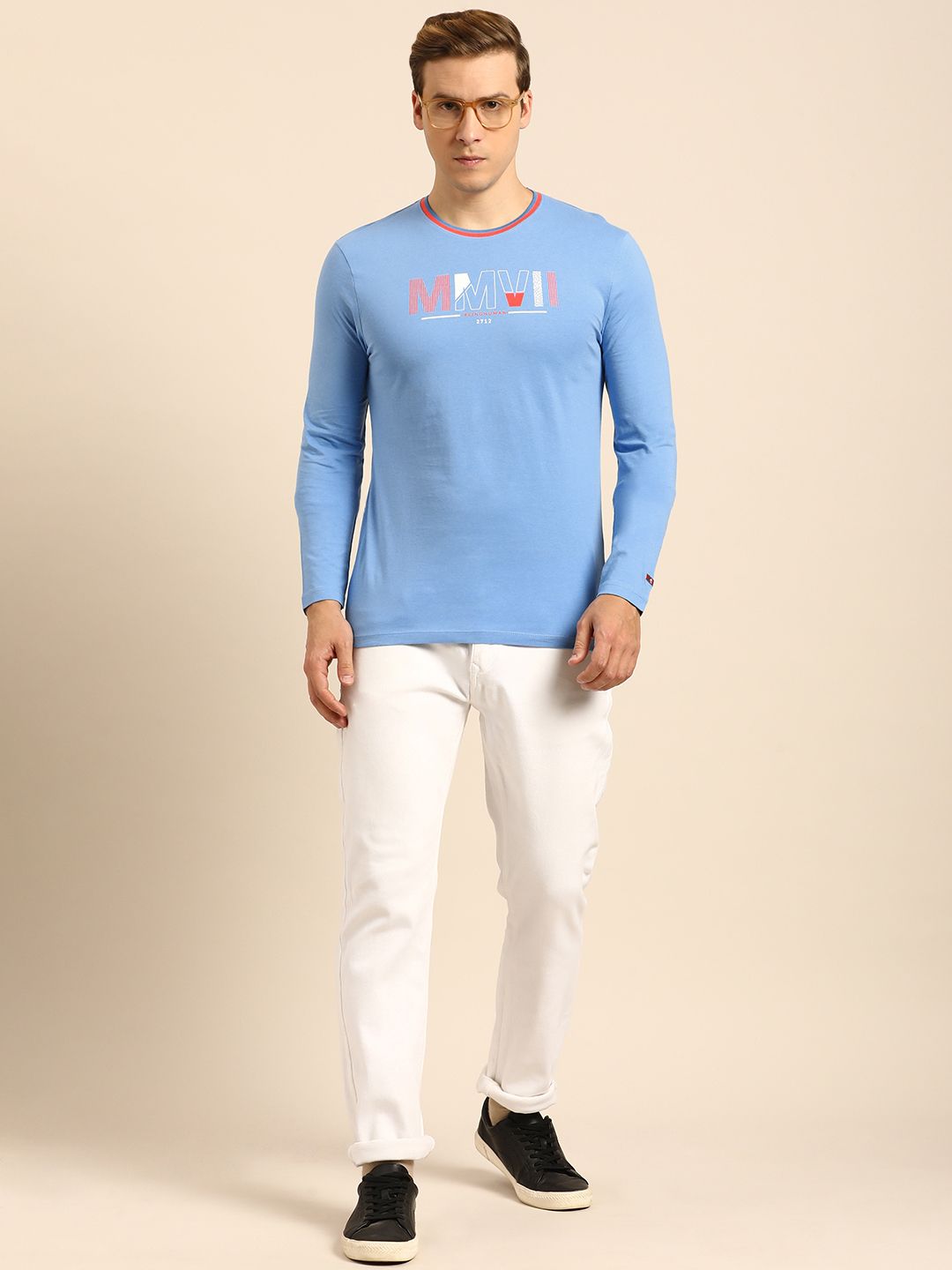 Being Human Typography Printed Pure Cotton T-shirt