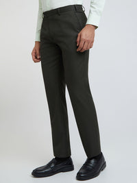 Park Avenue Men Tapered Fit Low-Rise Formal Trousers