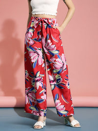 DressBerry Women Floral Printed Trousers