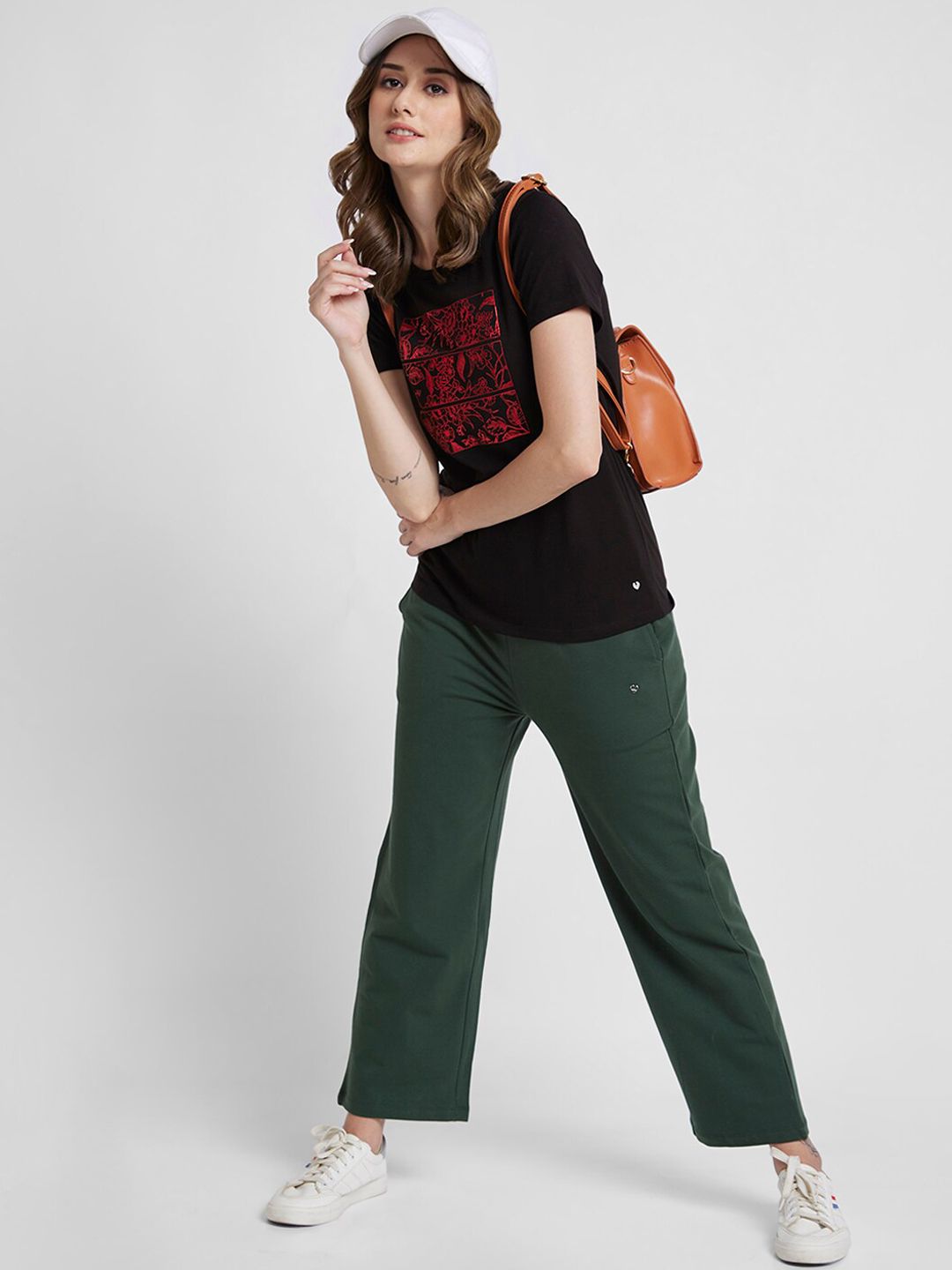 SPYKAR Women Straight-Fit High Rise Track Pant