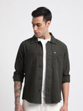 THE BEAR HOUSE Men Regular Fit Flannel Cotton Shacket