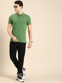 Being Human Short Sleeves Polo Collar Pure Cotton T-shirt