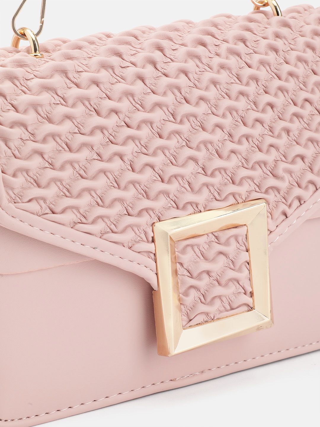 DressBerry Textured Structured Satchel