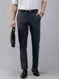 Park Avenue Men Checked Smart Fit Mid-Rise Formal Trousers
