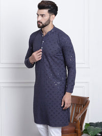 SOJANYA Sequin Embellished Pure Cotton Kurta