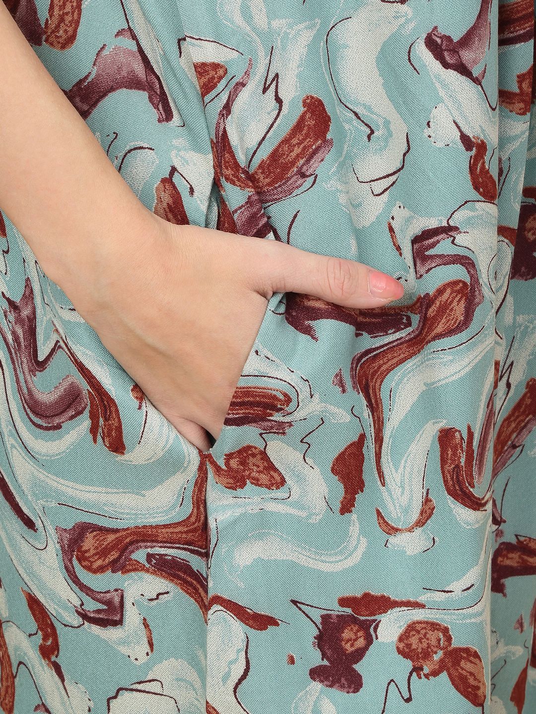 Sweet Dreams Printed pure cotton Maxi Nightdress