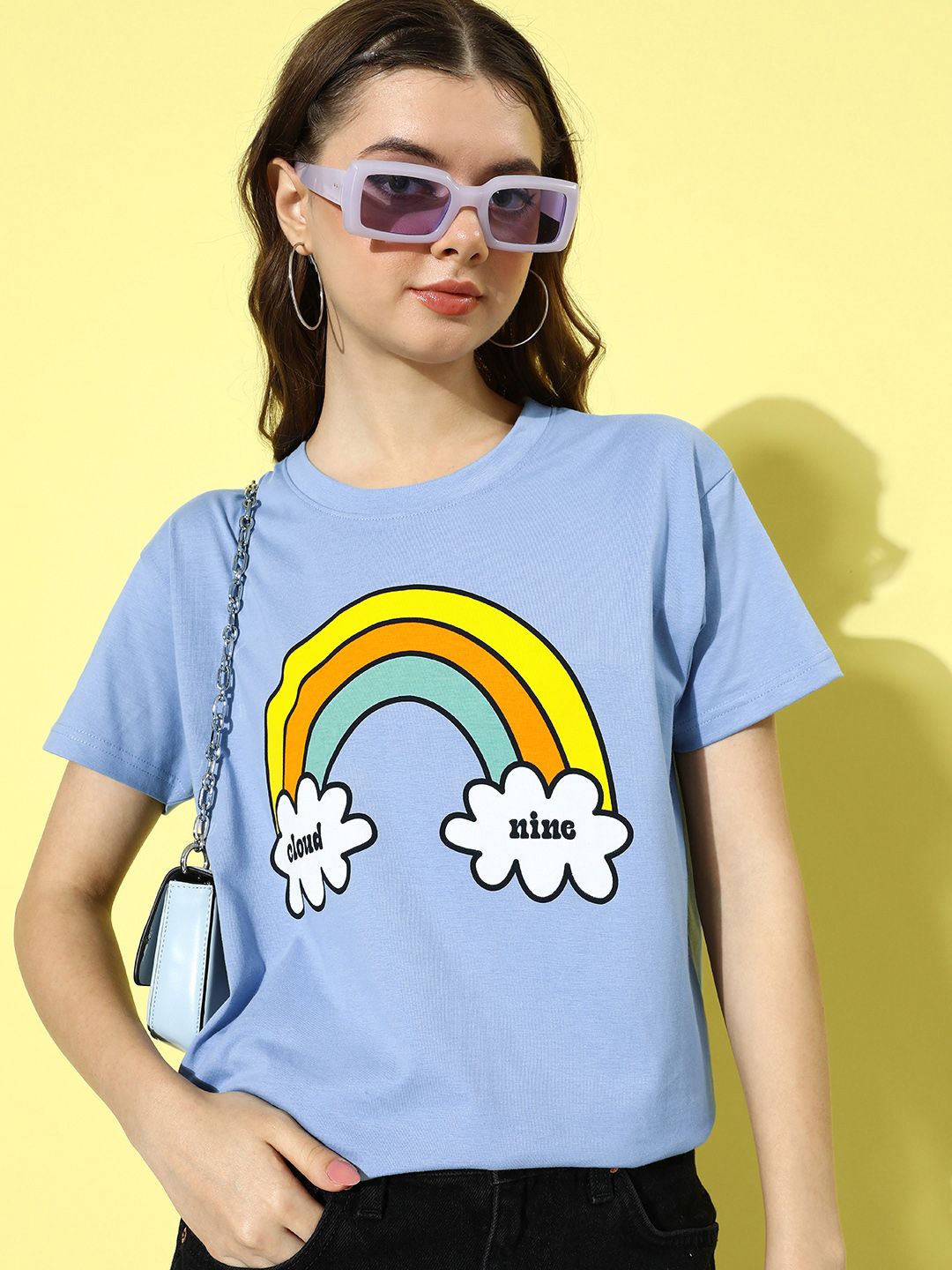 DILLINGER Women Printed Pure Cotton Boxy T-shirt