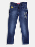 Monte Carlo Boys Slim Fit Printed Jeans