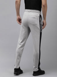 SPYKAR Men Solid Applique Slim Fit Track Pants With Side Stripes