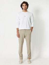 RARE RABBIT Men Glitch Round Neck Sweatshirt