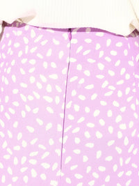 Berrylush Women Purple Printed A-Line Midi Skirt