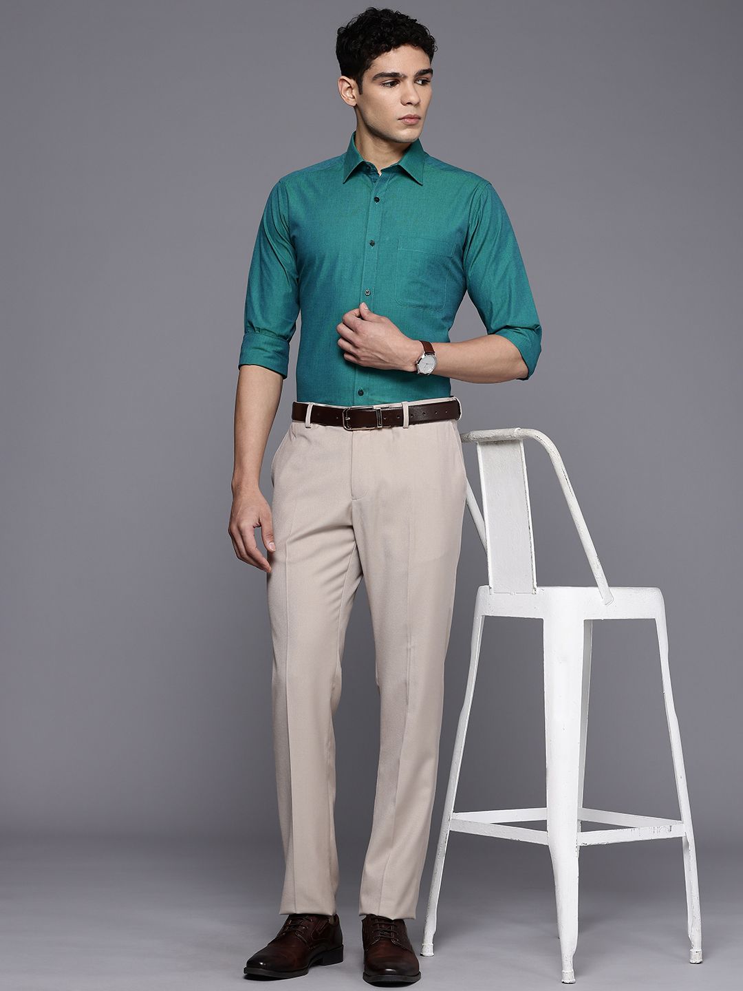 Raymond Pure Cotton Slim Fit Formal Shirt