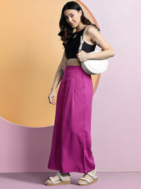 DressBerry Women Pleated Wide Leg Trousers