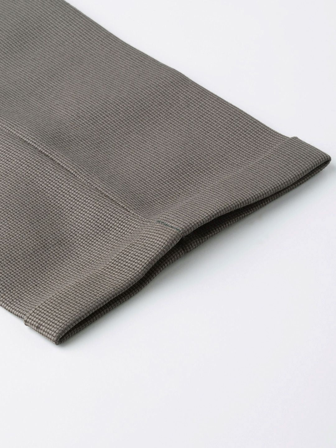 DENNISON Men Charcoal Grey Smart Tapered Fit Self Design Regular Trousers