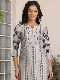 Libas Floral Printed Straight Kurta with Salwar & Dupatta