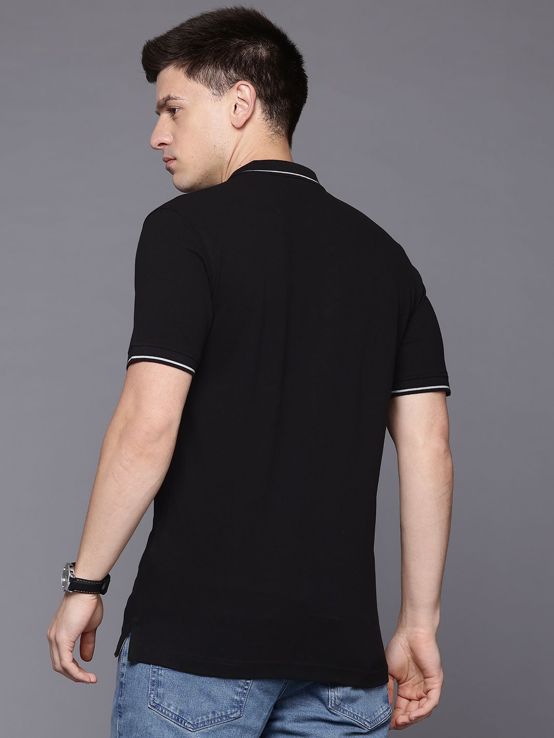 Raymond Men Polo Collar Pure Cotton T-shirt