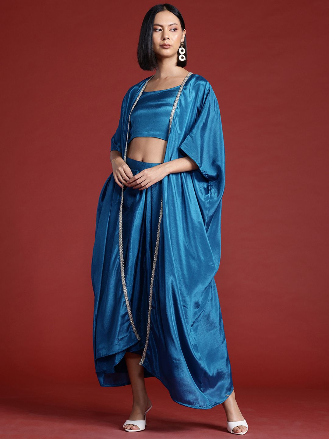 all about you Top with Skirt & Shrug Co-Ord Set