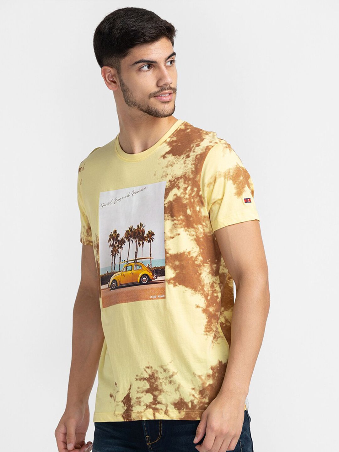 Being Human Graphic Printed Round Neck Pure Cotton T-shirt