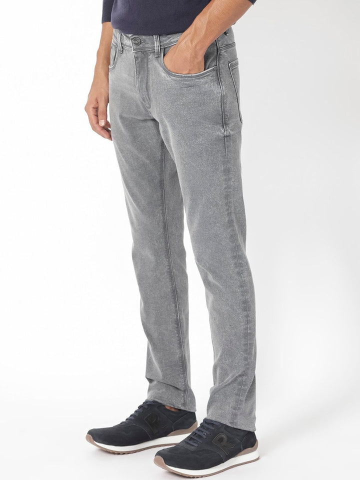 RARE RABBIT Men Nater Slim Fit Mid-Rise Cotton Stretchable Jeans