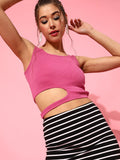 STREET 9 Women Pretty Pink Solid Top