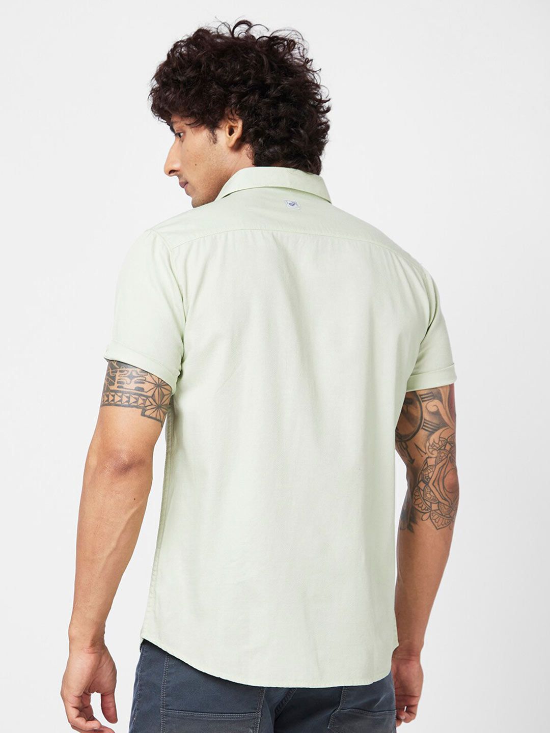 SPYKAR Slim Fit Opaque Cotton Casual Shirt