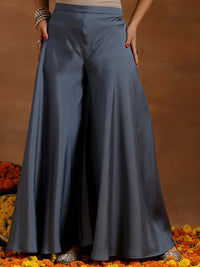 Libas Floral Yoke Design Sequinned Straight Kurta With Palazzos &  Dupatta