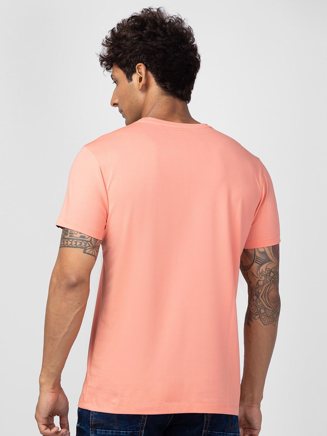 SPYKAR Men Typography Slim Fit T-shirt