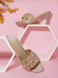 DressBerry Studded Block Heels