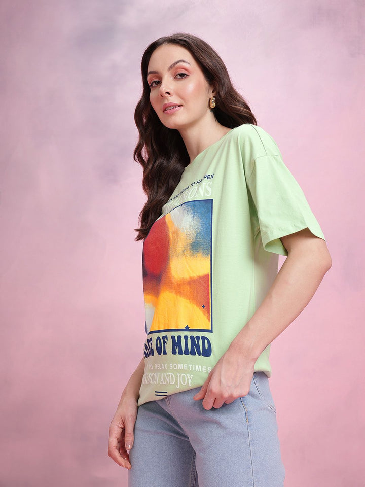 DressBerry Graphic Print Relaxed Pure Cotton T-shirt