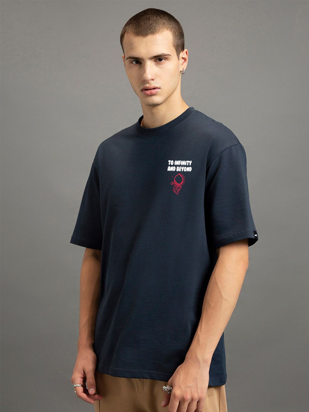 Bewakoof Graphic Printed Oversized Cotton T-shirt