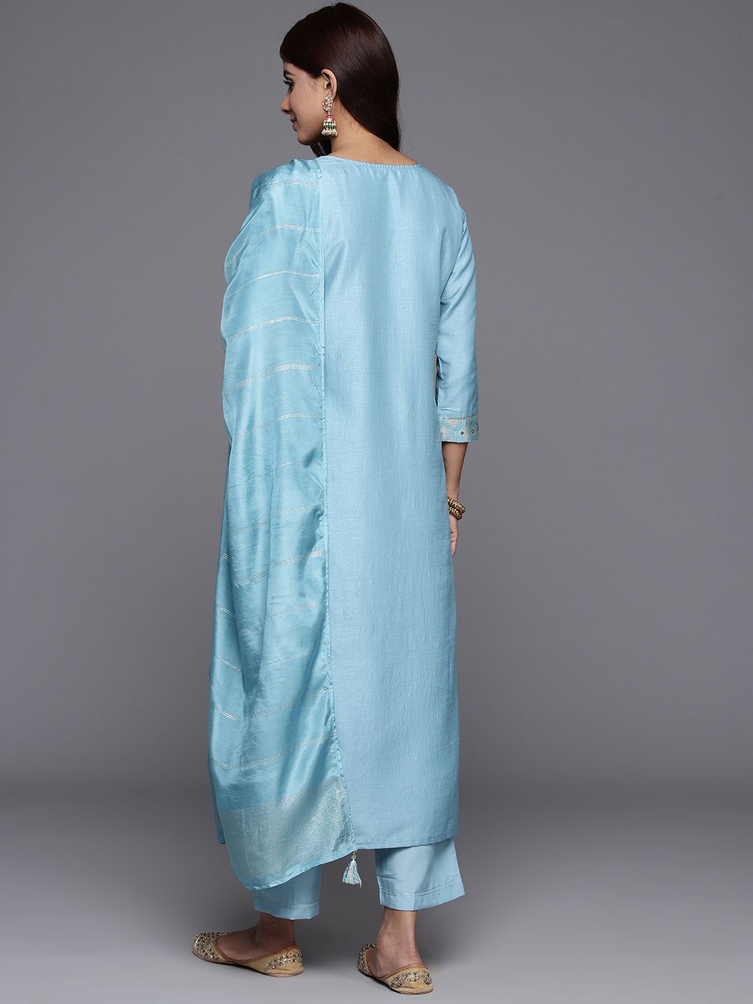 Libas Ethnic Motifs Regular Kurta with Trousers & Dupatta