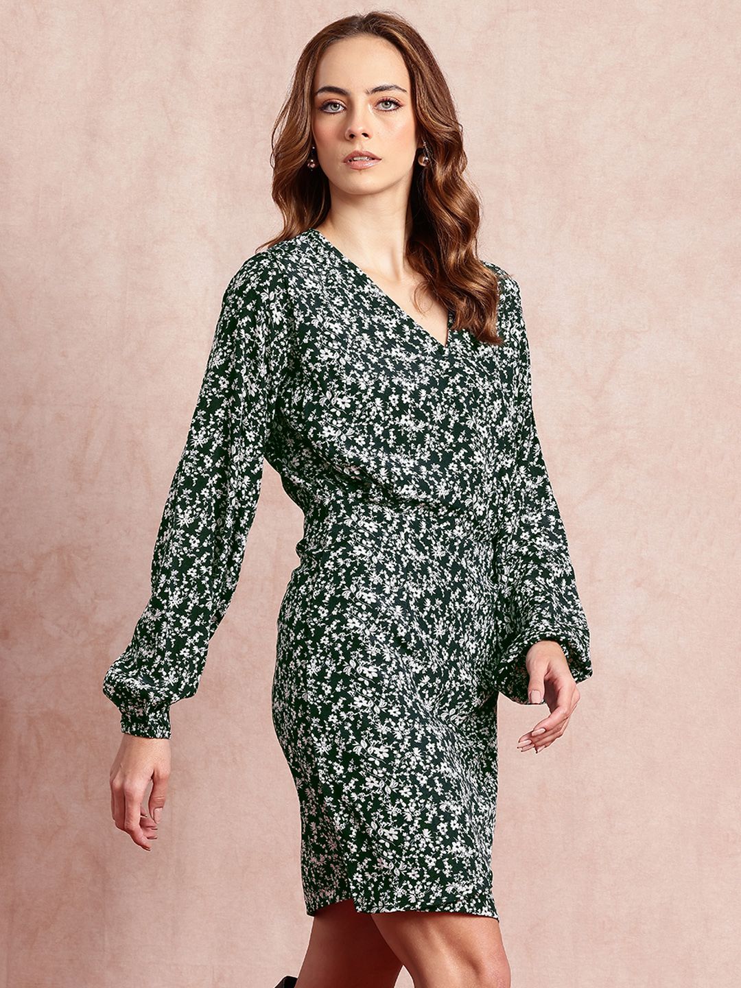 all about you Floral Print Bodycon Mini Dress