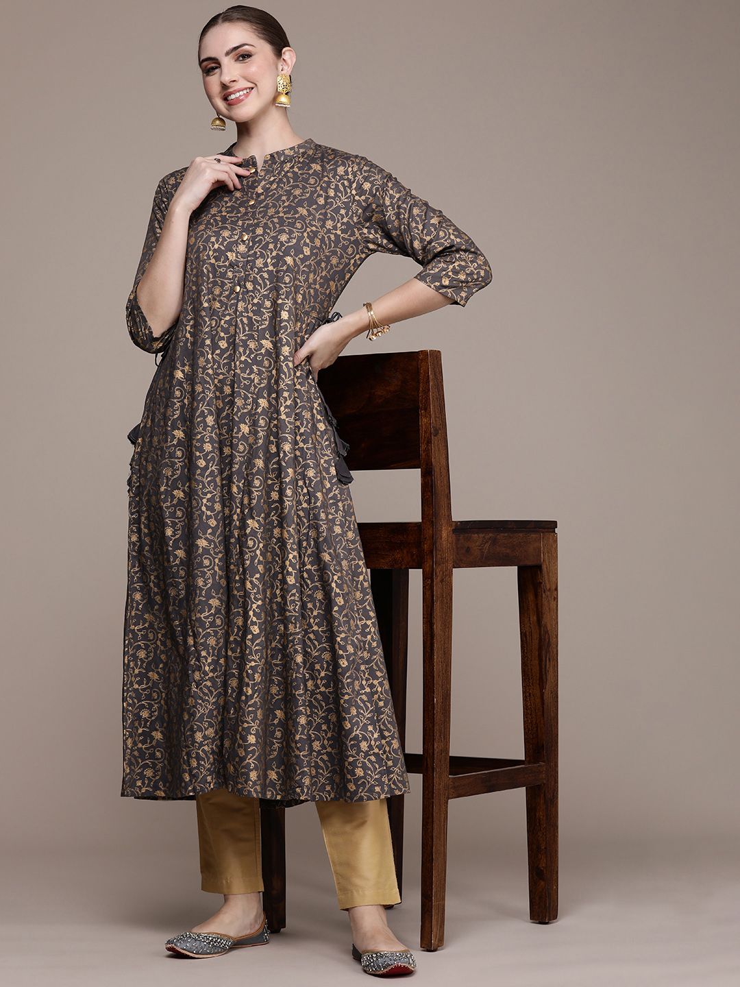 Anouk Women Ethnic Motifs Printed Anarkali Kurta